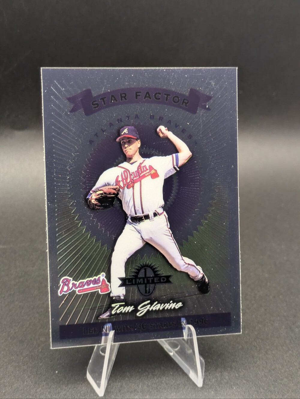 1997 Donruss Limited Star Factor #189 Tom Glavine Atlanta Braves Hall of Fame